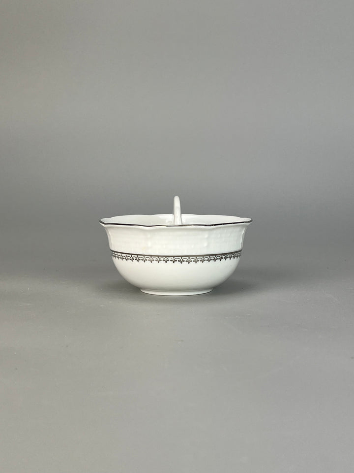 Servizio piatti Thun Czechoslovakia dodici persone decoro argento