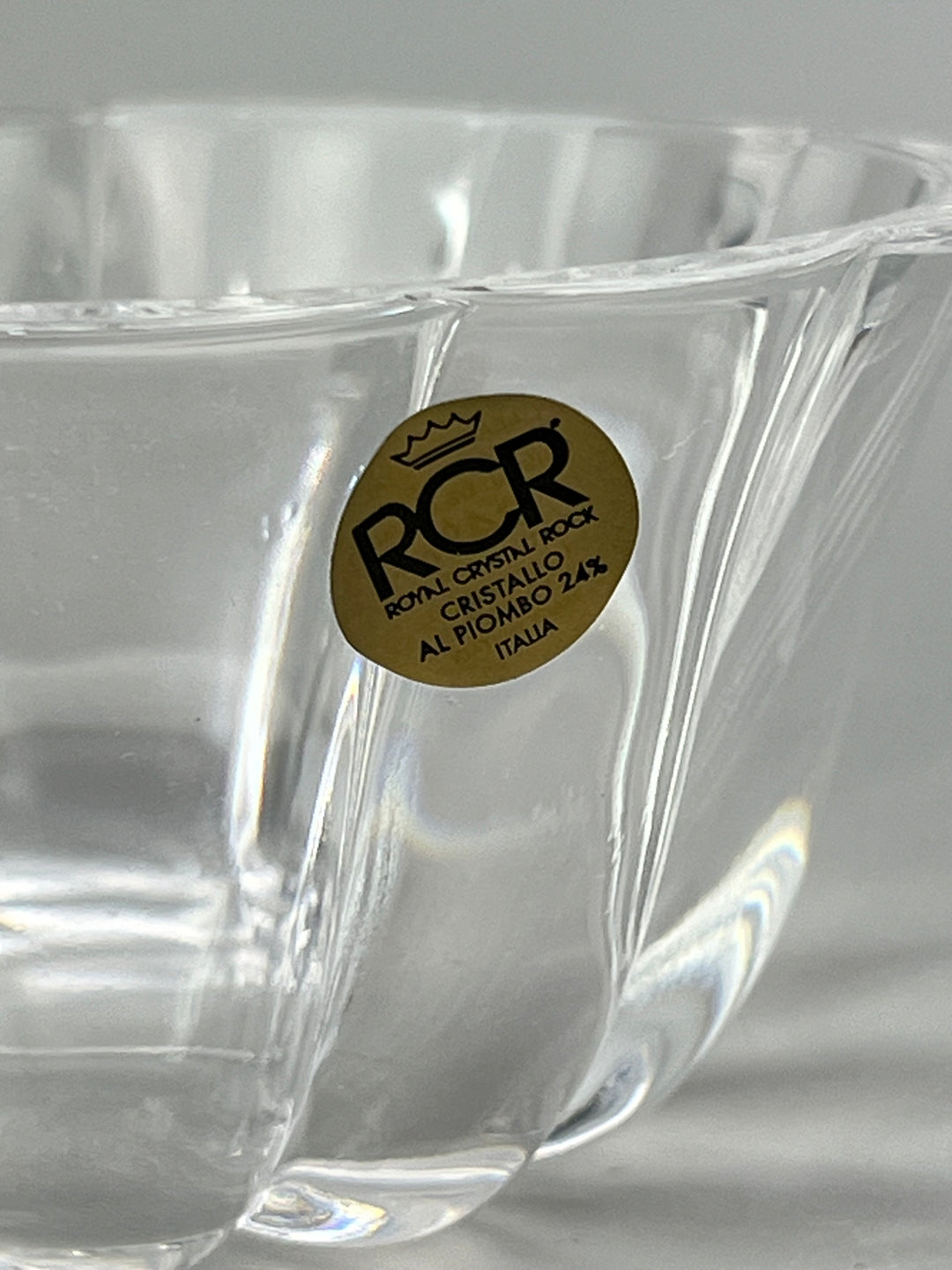 Porta bon bon in vetro trasparente RCR
