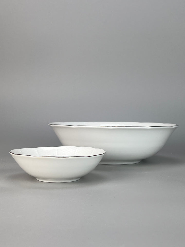 Servizio piatti Thun Czechoslovakia dodici persone decoro argento