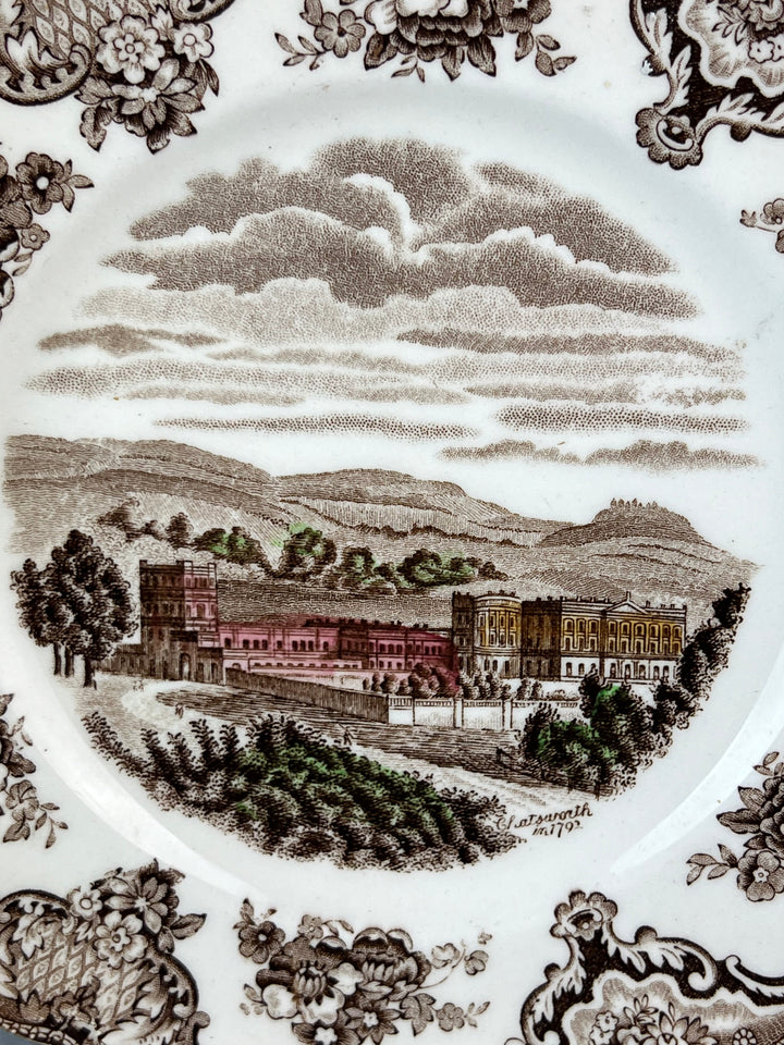 Piattino da Dolce Johnson Bros decoro Old Britain Castles