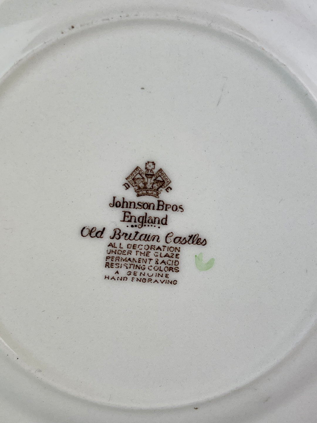 Piattino da Dolce Johnson Bros decoro Old Britain Castles