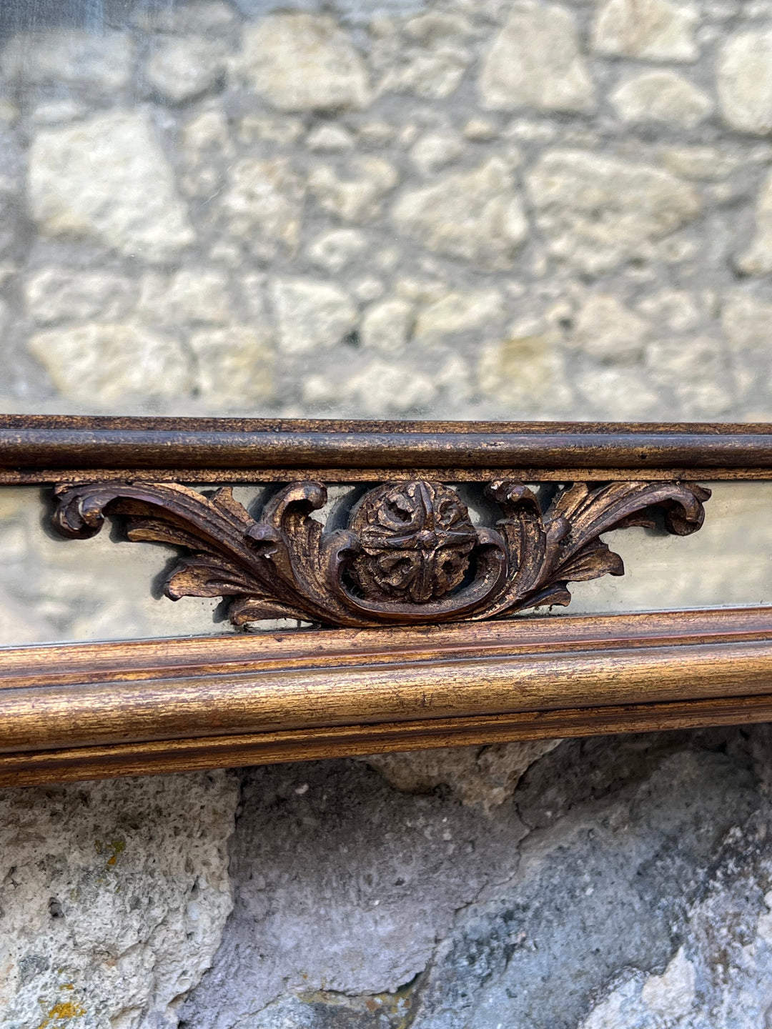 Specchio cornice dorata lavorata