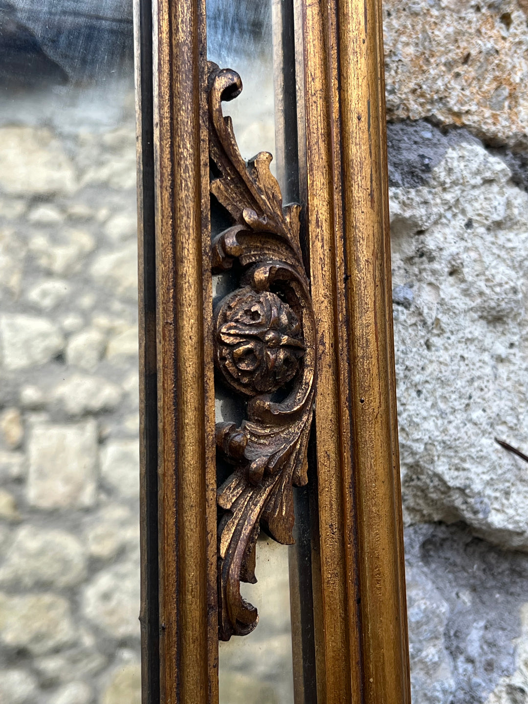 Specchio cornice dorata lavorata
