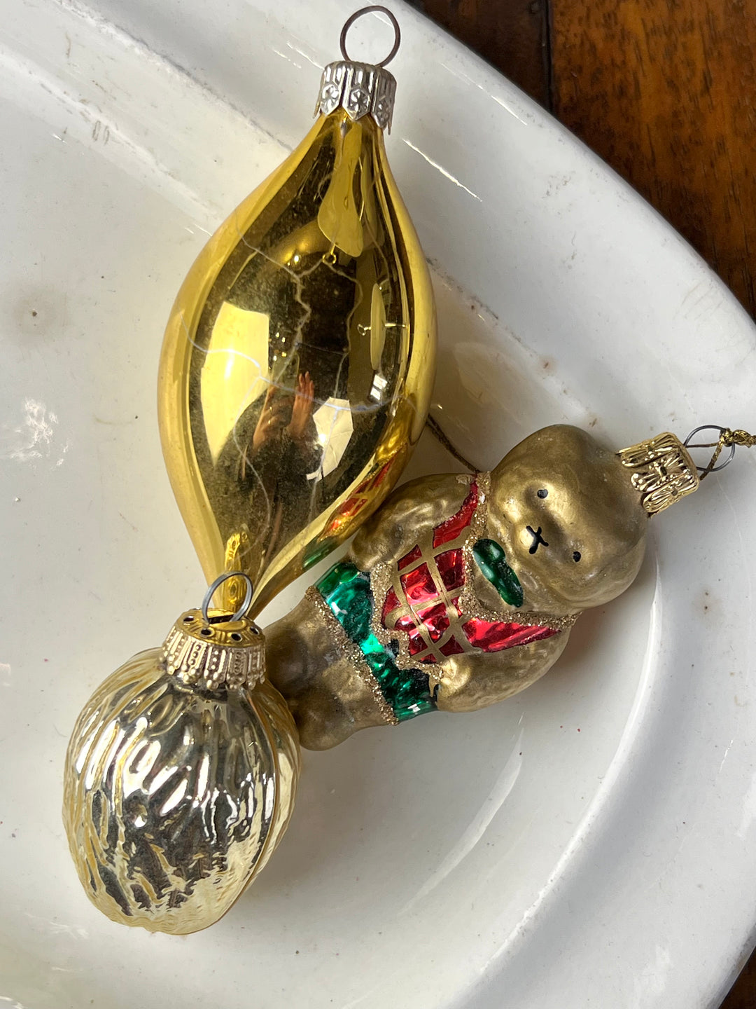 Set dieci palline vetro vintage "Gufo"