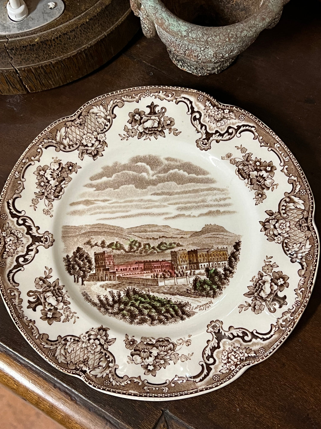 Piattino da Dolce Johnson Bros decoro Old Britain Castles