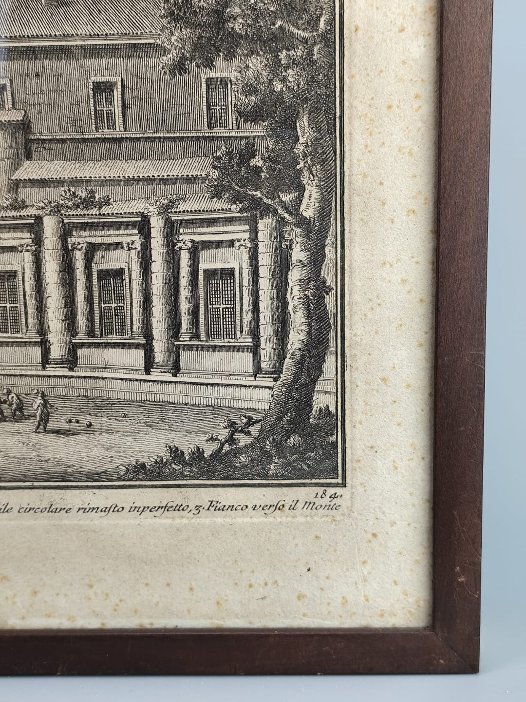 Incisione originale del XVIII secolo di Giuseppe Vasi – Villa Madama fuori Porta Angelica