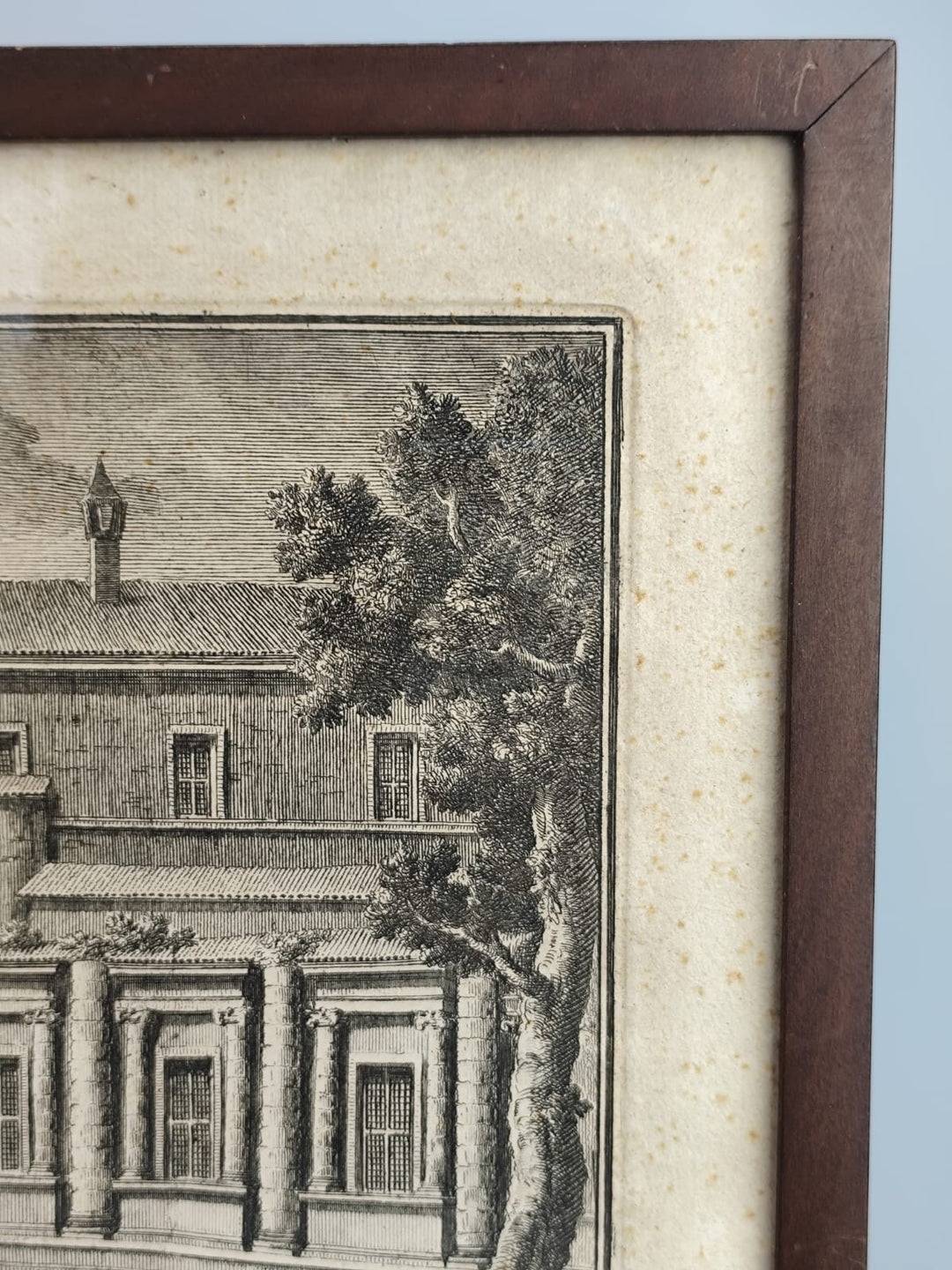 Incisione originale del XVIII secolo di Giuseppe Vasi – Villa Madama fuori Porta Angelica