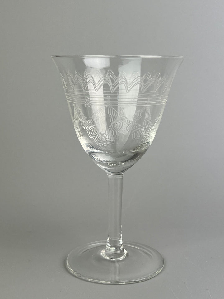 Servizio di calici in cristallo inciso da 4 misure per 8 persone