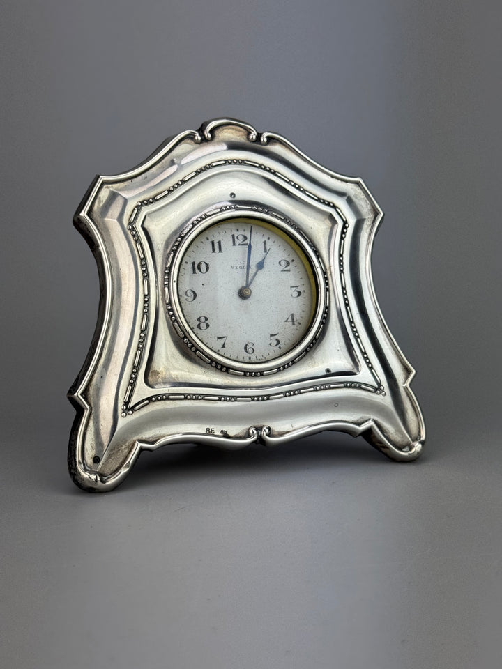 Sveglia da tavolo Veglia in argento 800 vintage