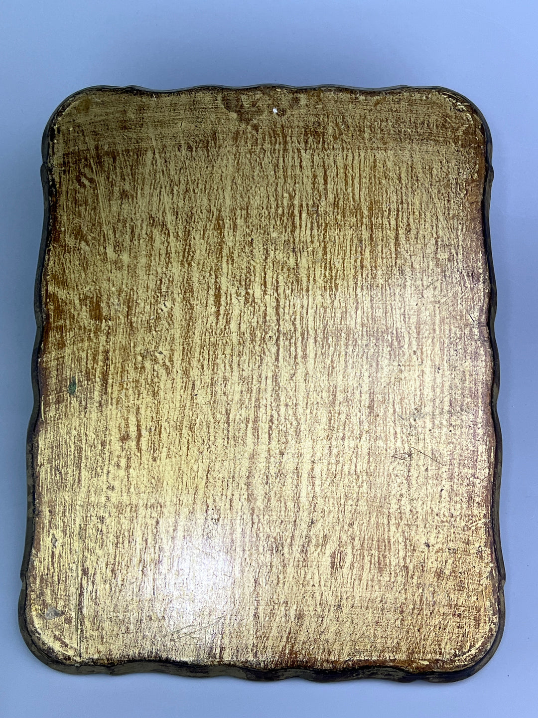Vassoio fiorentino in legno decorato
