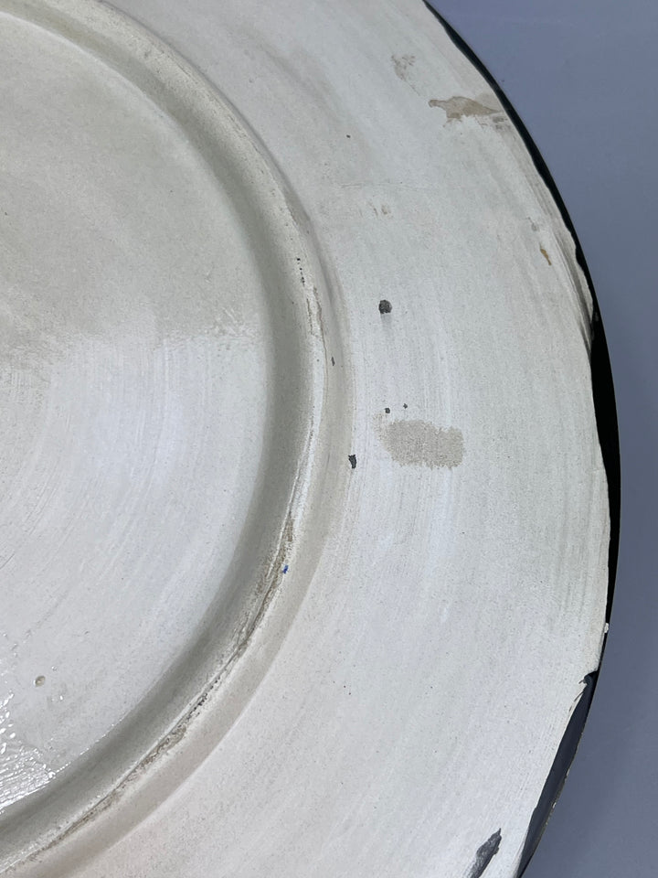 Piatto da parete in ceramica decorata stile marocchino Safi