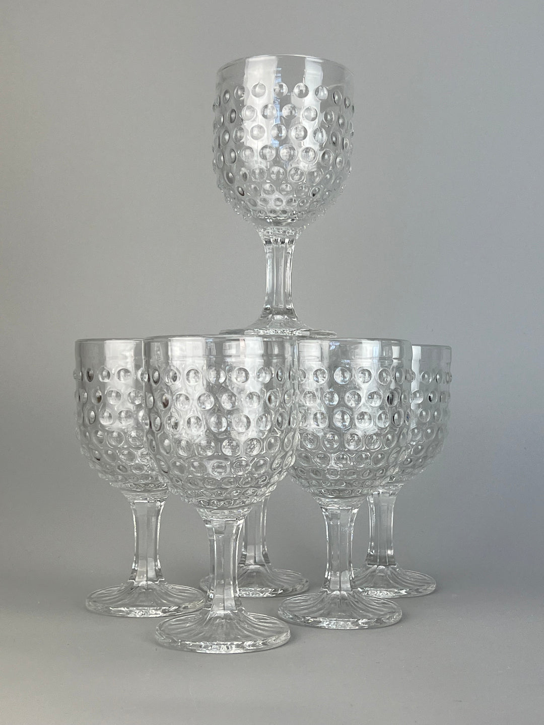 Set calici vetro "bolle"