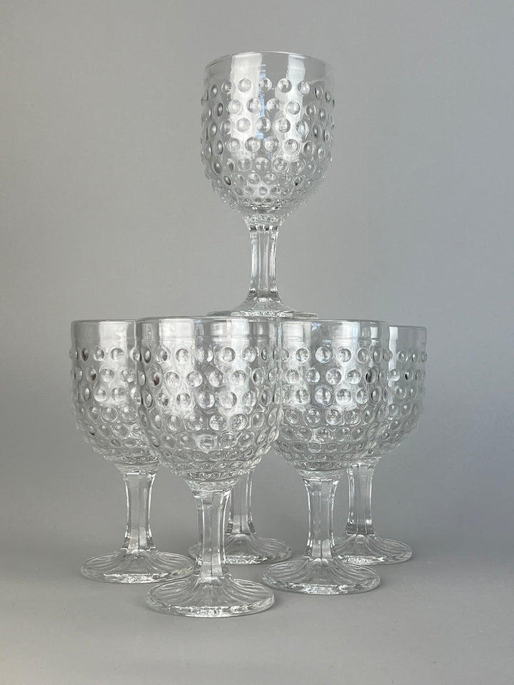 Set calici vetro "bolle"