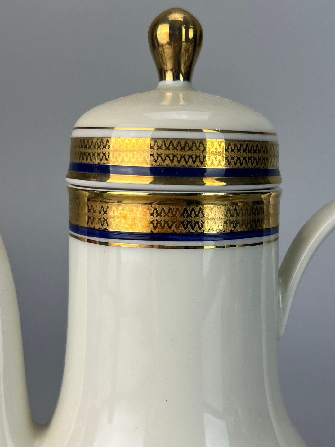 Servizio da caffè dodici persone Seltmann Bavaria bordo oro e blu