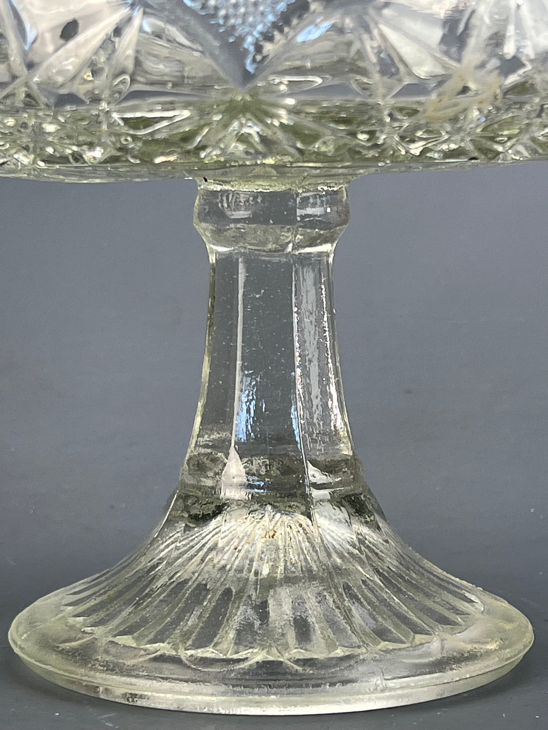 Alzata vetro pressato vintage