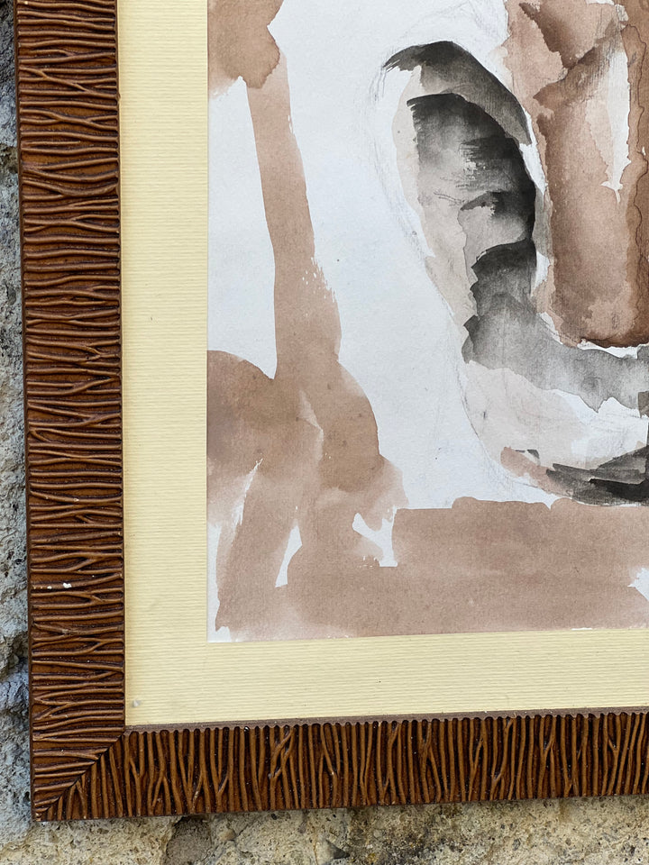 Quadro dipinto acquarello donna