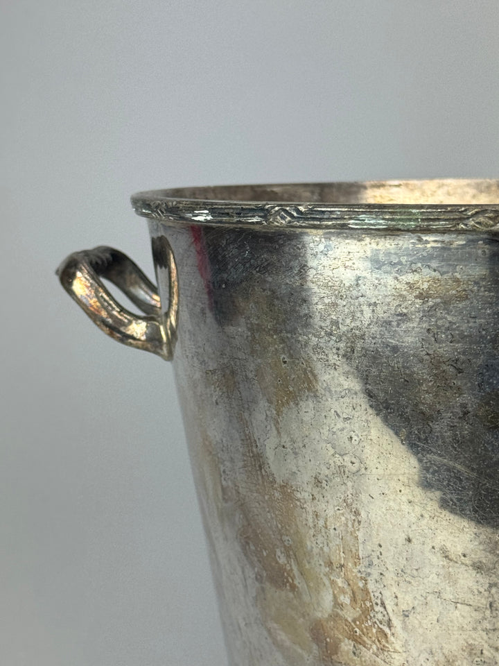 Secchiello ghiaccio vintage Royal Queen Sheffield Caffè Martini Rossi Roma Altezza 22,5 cm