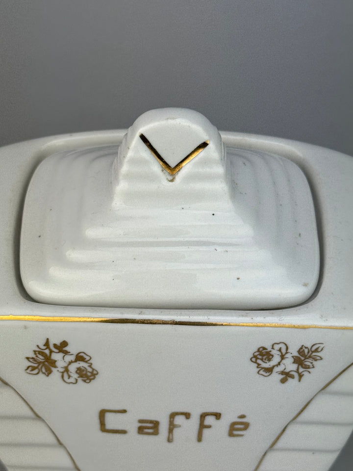 Set barattoli in porcellana Sale e Caffè vintage