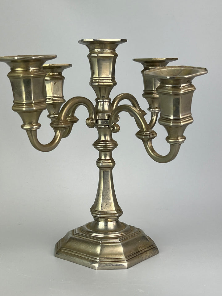 Candelabro a 5 Fiamme in Silverplated – Eleganza Classica