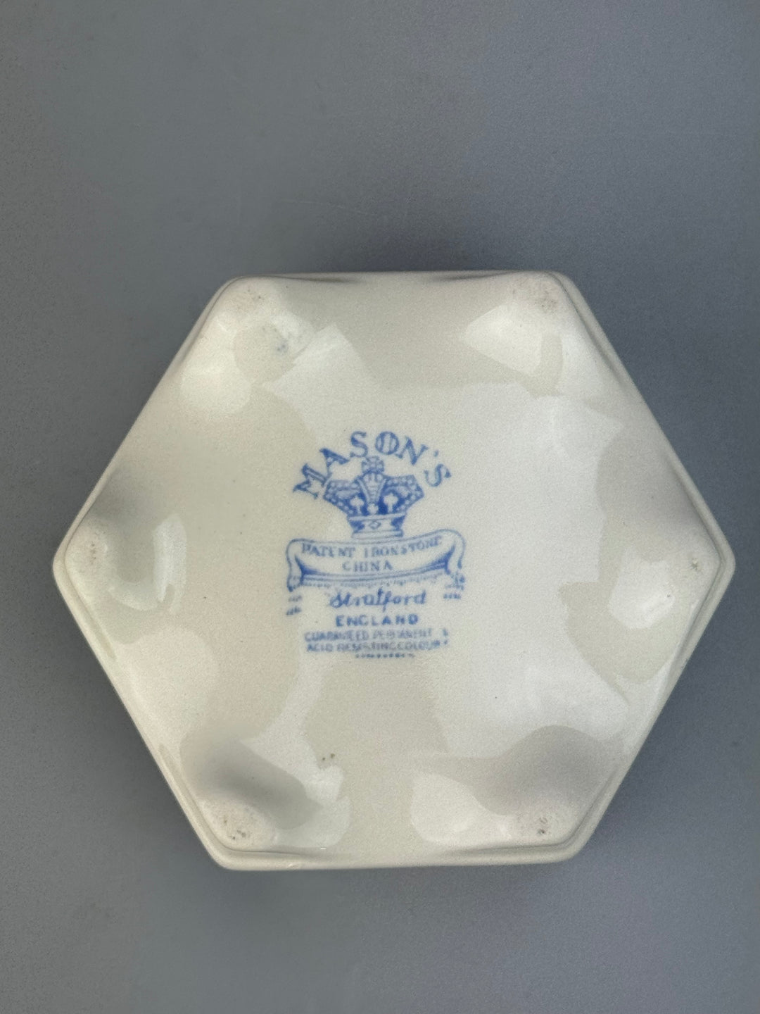 Scatola ceramica Mason's decoro floreale Stratford vintage