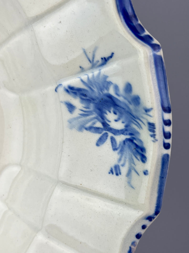 Set di 8 Piatti in Ceramica Dipinta – Manifattura Nove, Decoro Blu Cobalto