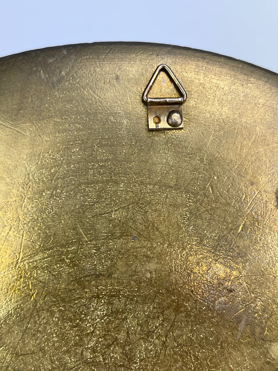 Piatto da parete marocchino in ottone smaltato