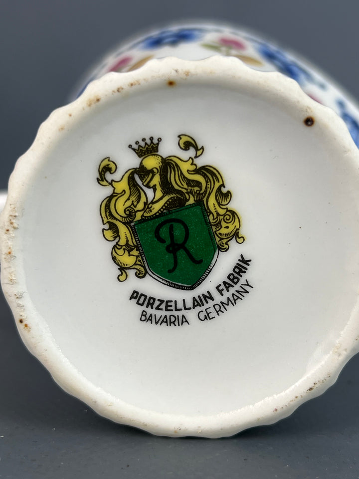 Servizio caffè dodici persone decoro floreale Bavaria