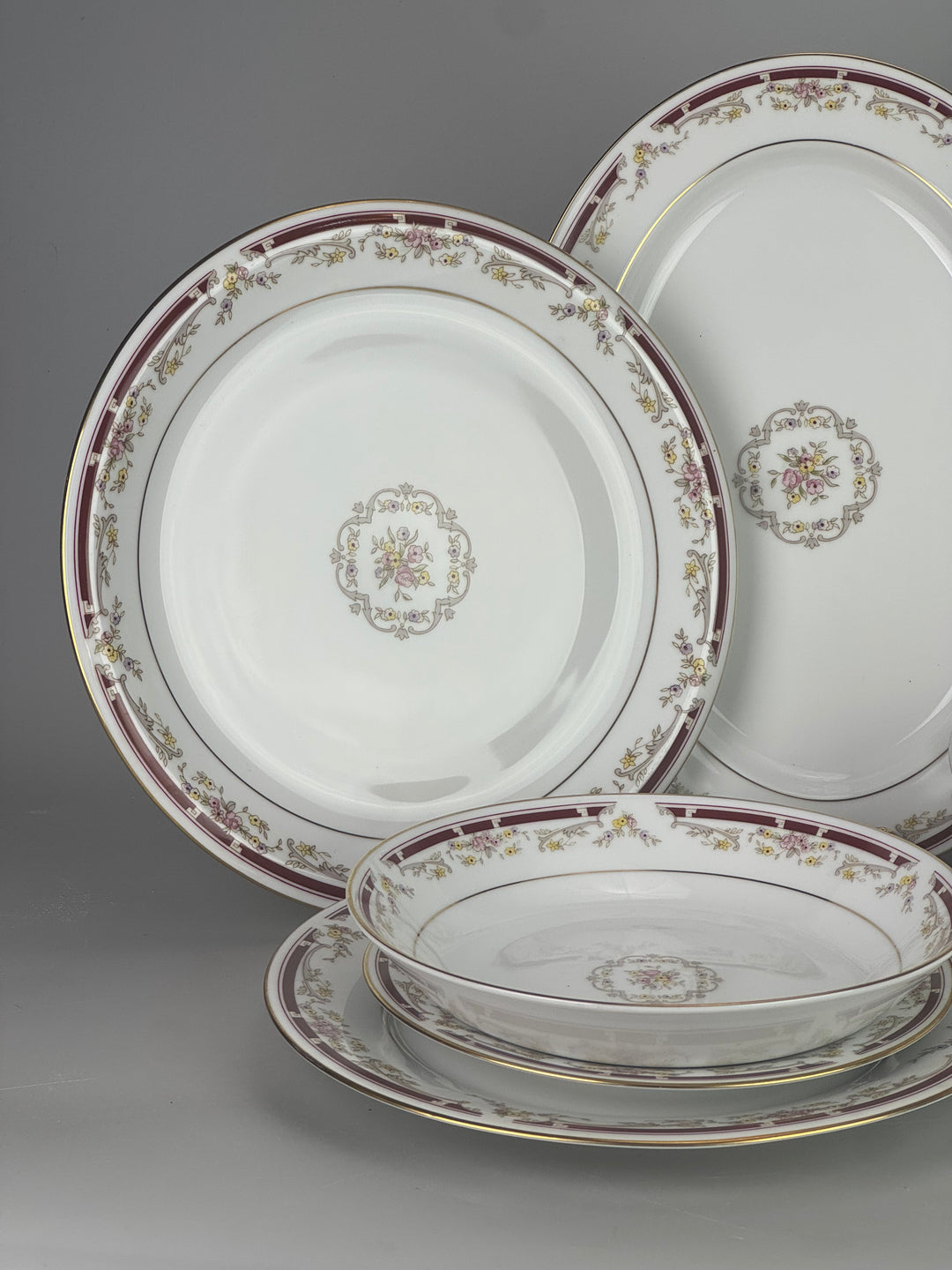 Servizio da tavola vintage per 12 persone Laklain Versailles