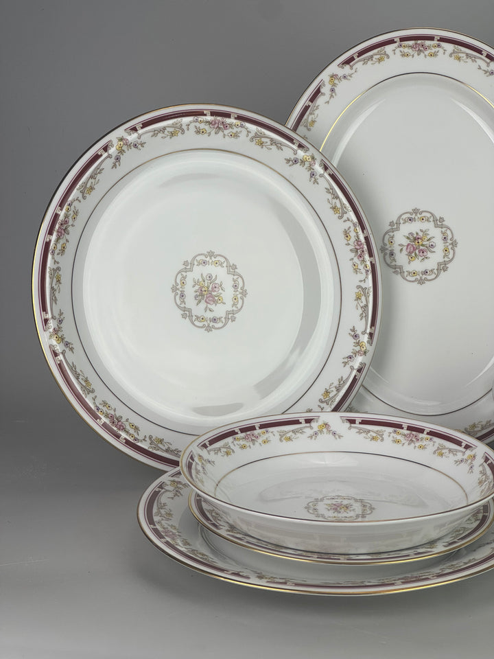 Servizio da tavola vintage per 12 persone Laklain Versailles