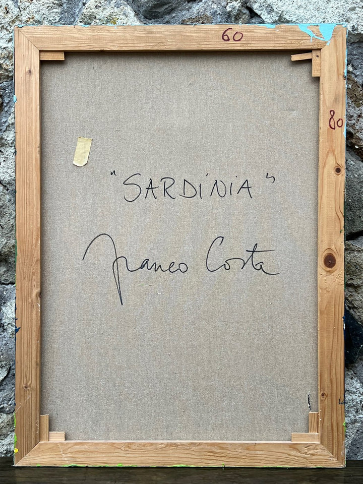 Quadro olio su tela "Sardina" Franco Costa