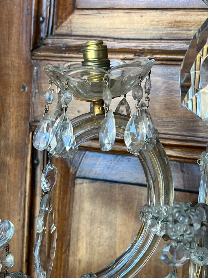 Coppia applique cinque luci stile Maria Teresa