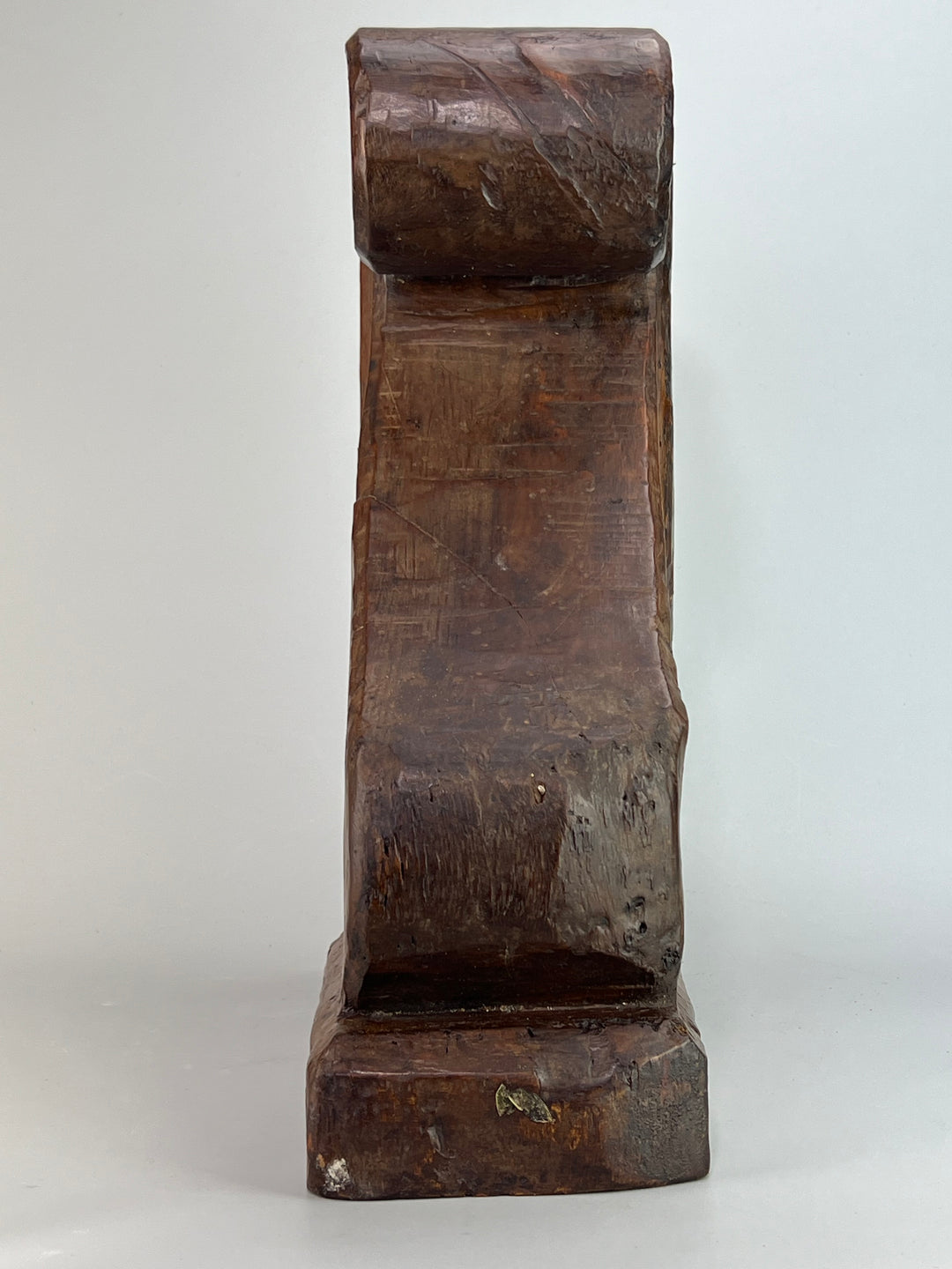 Coppia di capitelli in legno intagliati a mano elementi architettonici antichi