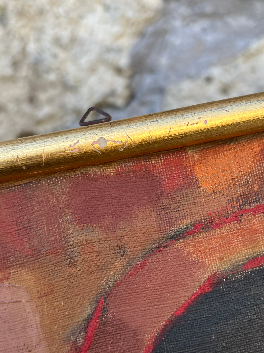 Quadro olio su tela Renato Rimassa, Fuga d’Archi (1958)