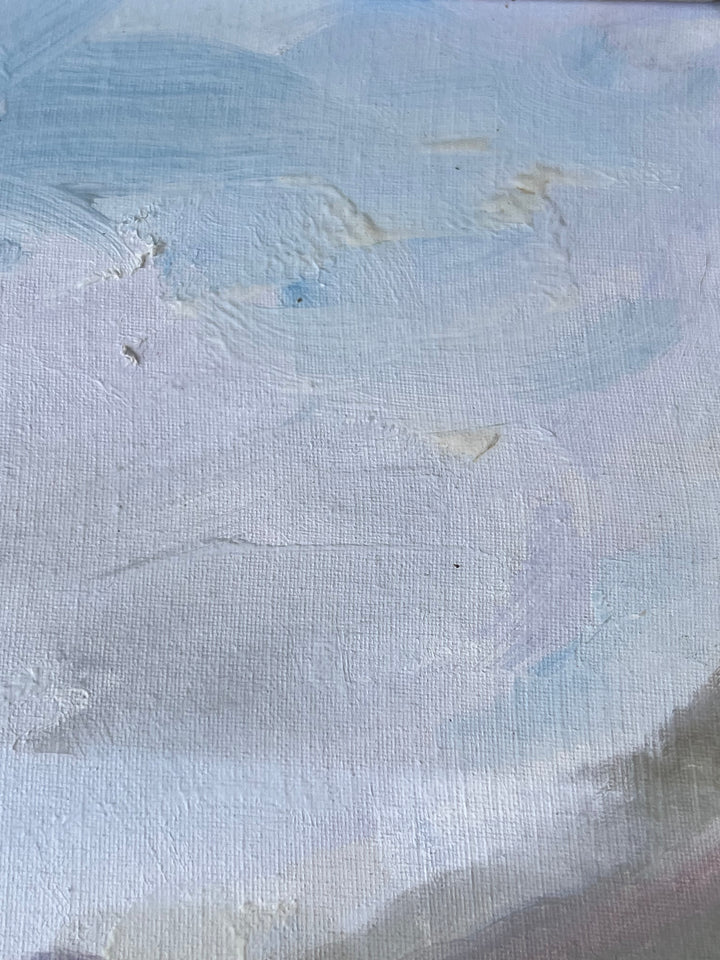 Quadro olio su tela paesaggio Fiuggi
