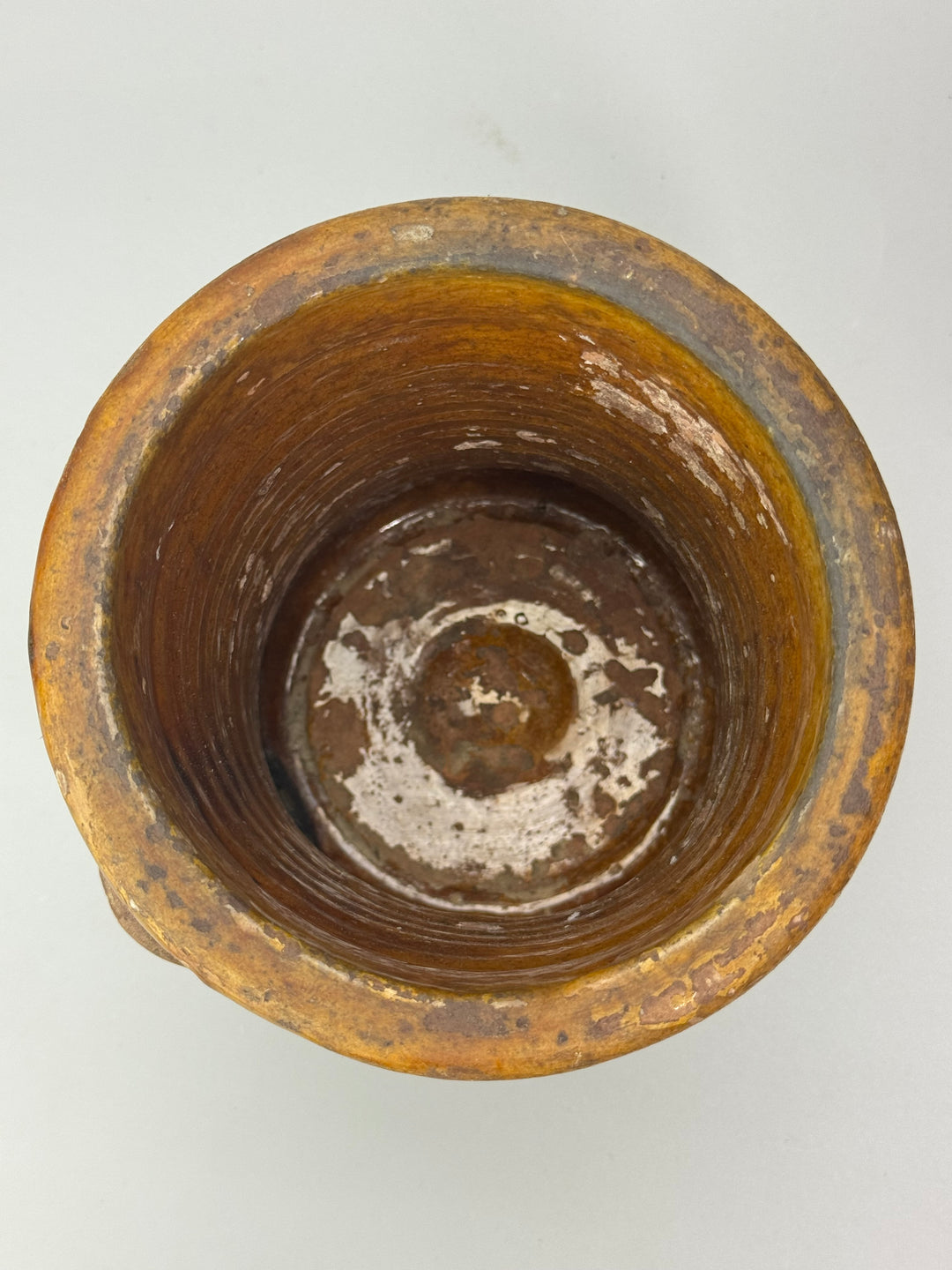 Vaso Antico in terracotta con manici Ceramica Popolare Rustica