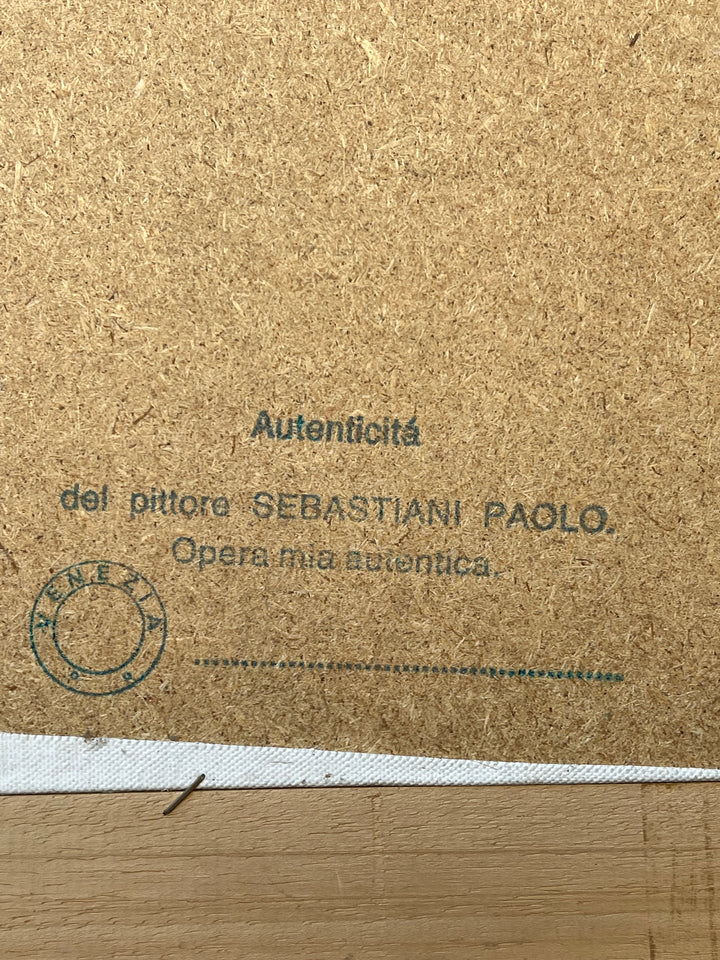 Quadro olio su tela Sebastiani Paolo