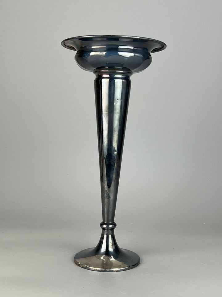 Vaso monofiore silverplated