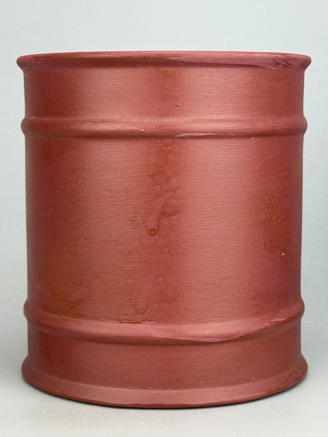 Coppia di Barattoli da Cucina in Ceramica Dipinta a Mano “Farina” e “Zucchero” Stile Rustico