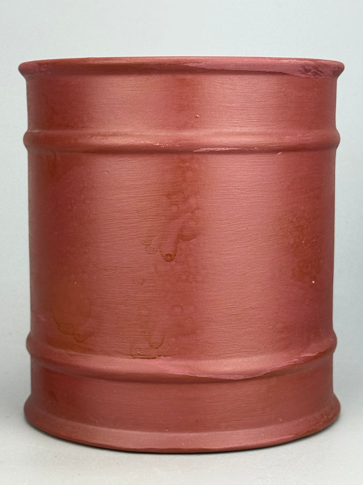 Coppia di Barattoli da Cucina in Ceramica Dipinta a Mano “Farina” e “Zucchero” Stile Rustico