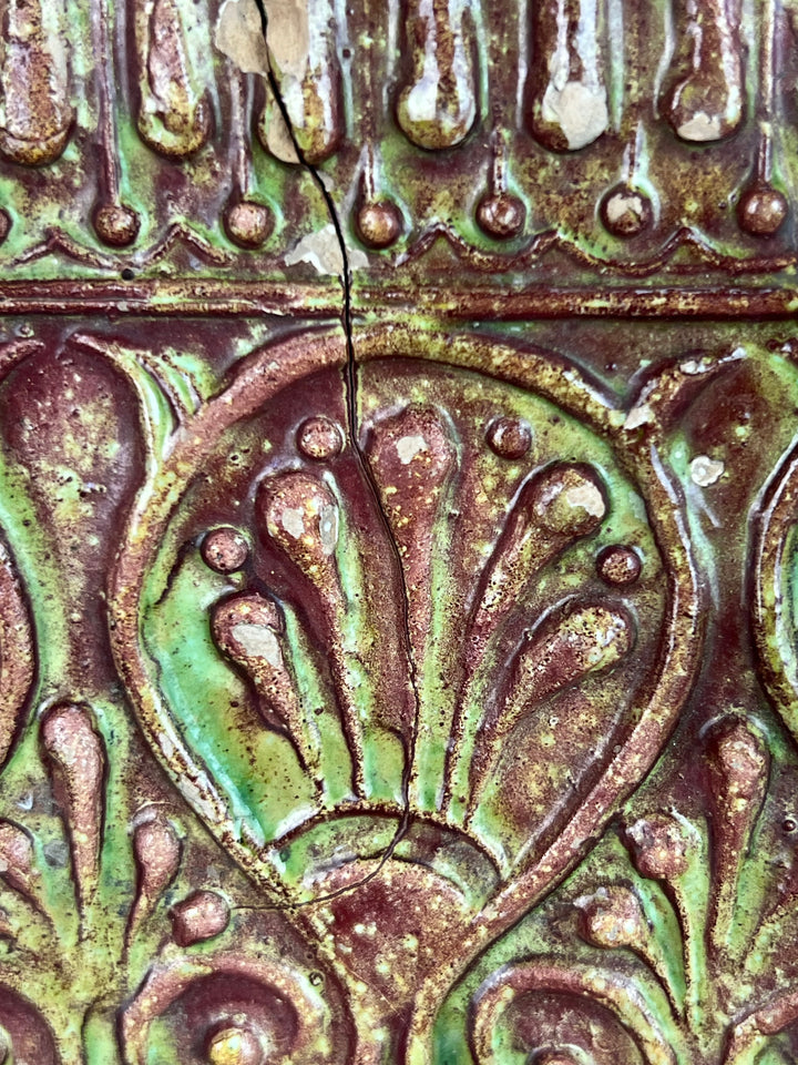 Mattonella decorativa terracotta smaltata