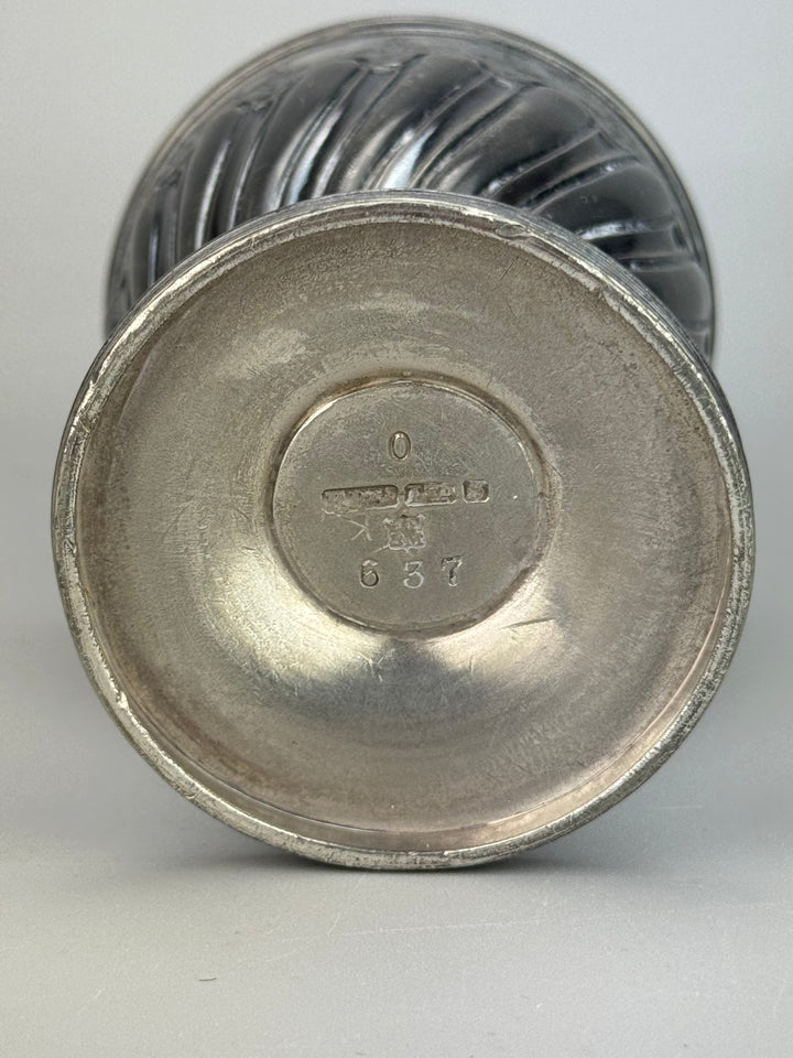 Spargizucchero inglese vintage in silverplate lavorato