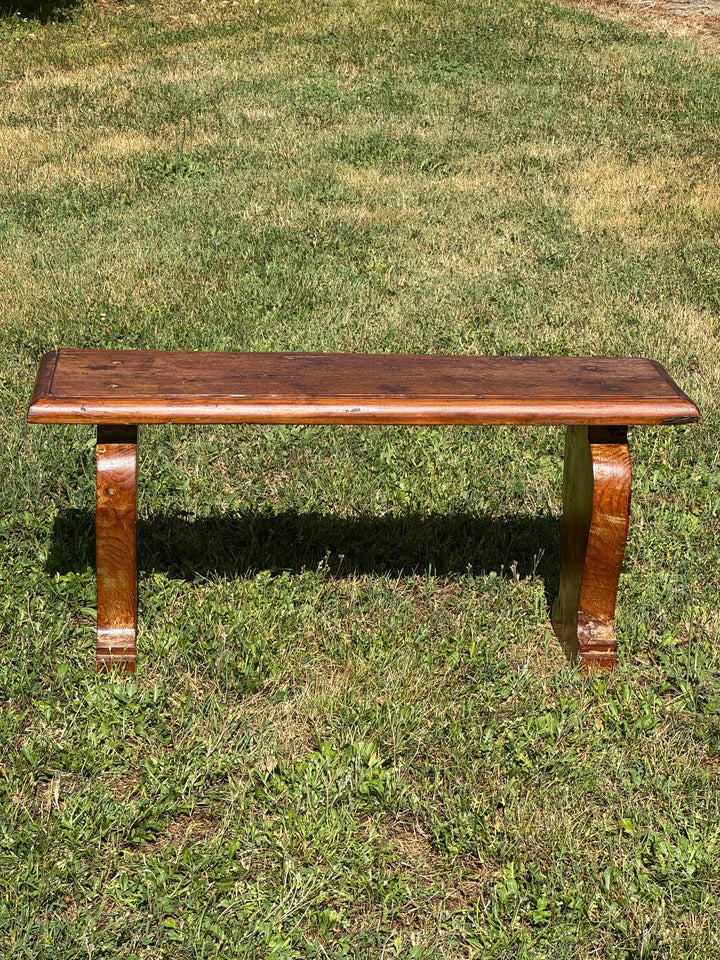 Panche rustiche in legno massello vintage