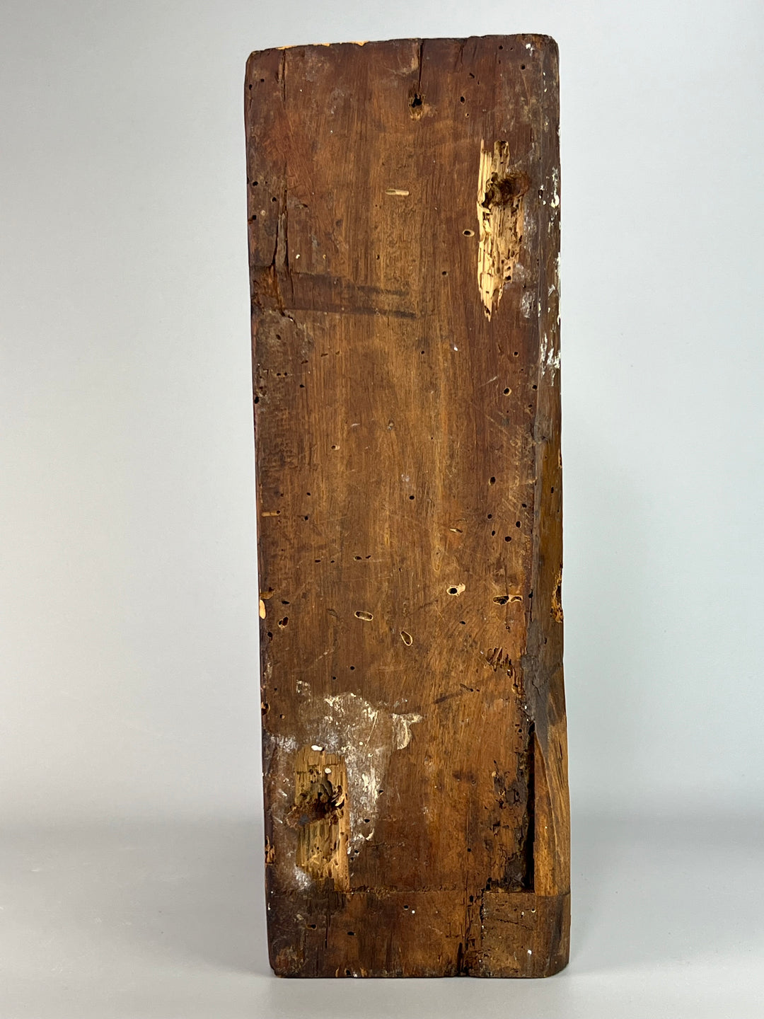 Coppia di capitelli in legno intagliati a mano elementi architettonici antichi