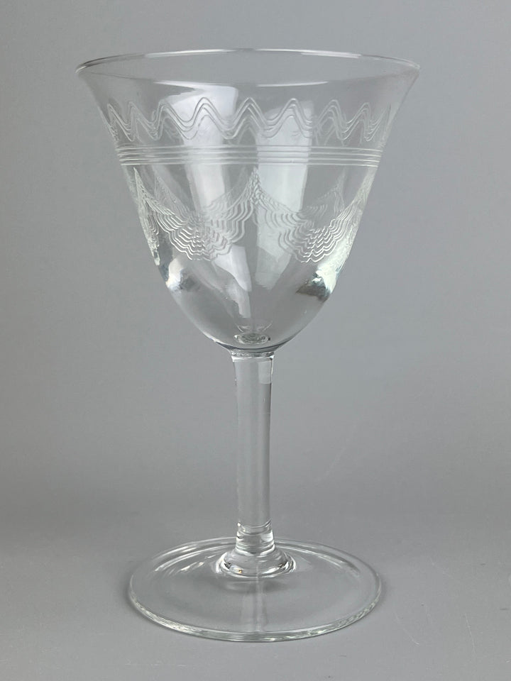 Servizio di calici in cristallo inciso da 4 misure per 8 persone