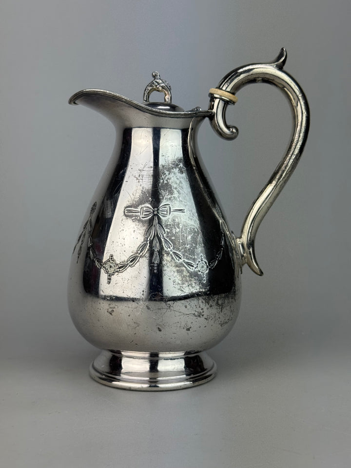 Caffettiera vintage James Deakin & Sons in silverplate Sheffield XX secolo
