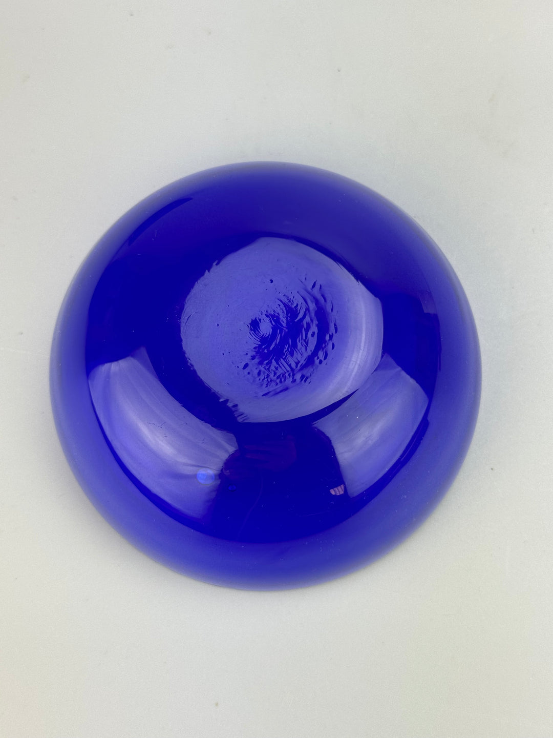 Set di 10 ciotoline in vetro blu cobalto anni ’70