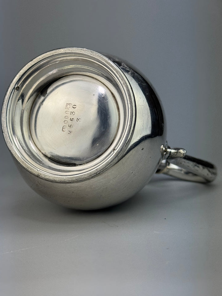 Caffettiera vintage James Deakin & Sons in silverplate Sheffield XX secolo