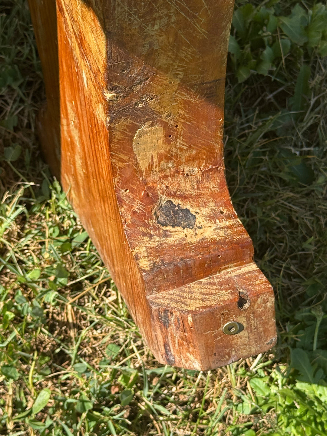 Panche rustiche in legno massello vintage