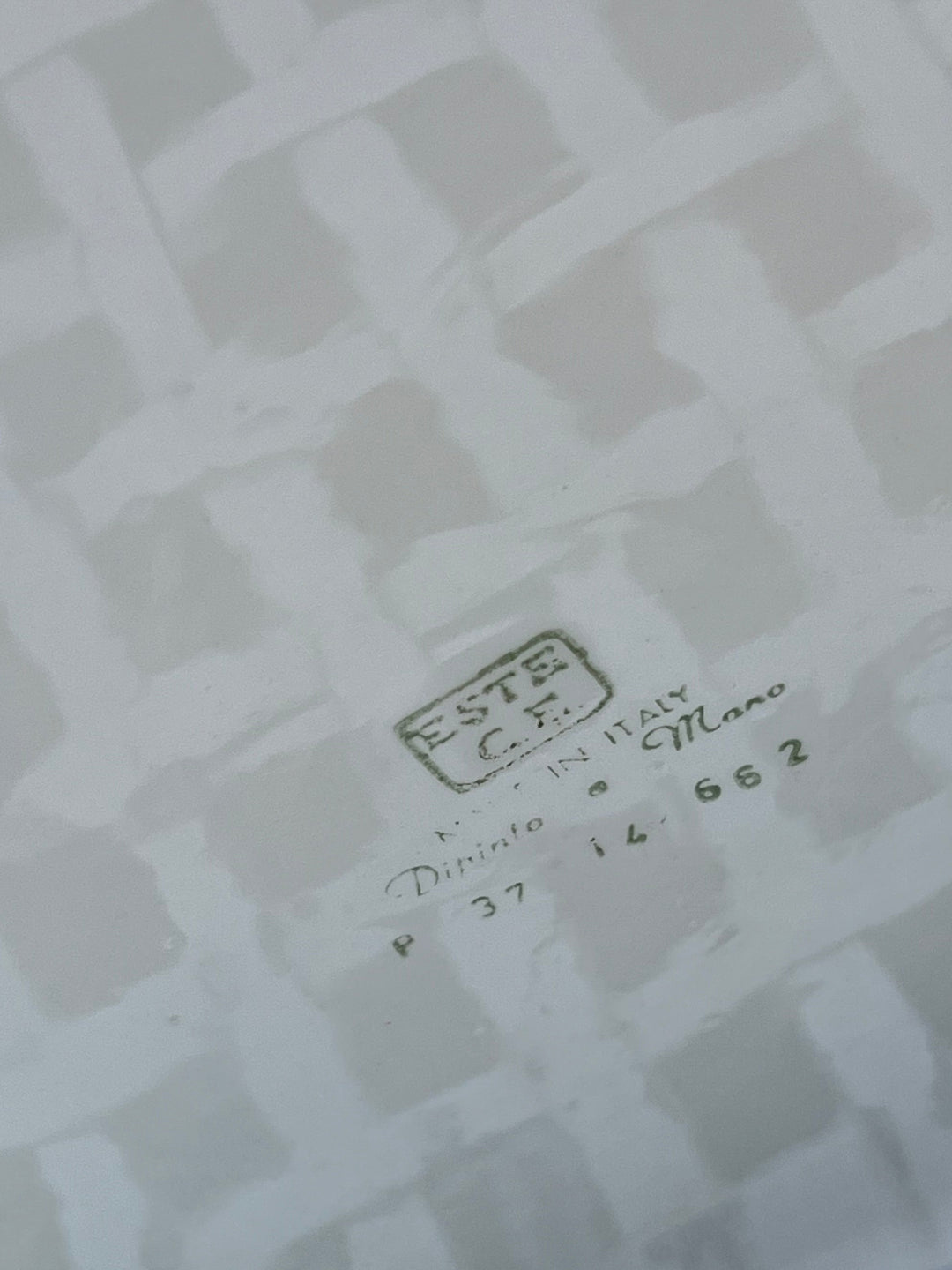 Cachepot in ceramica d’Este decoro con pomodori, anni ’80