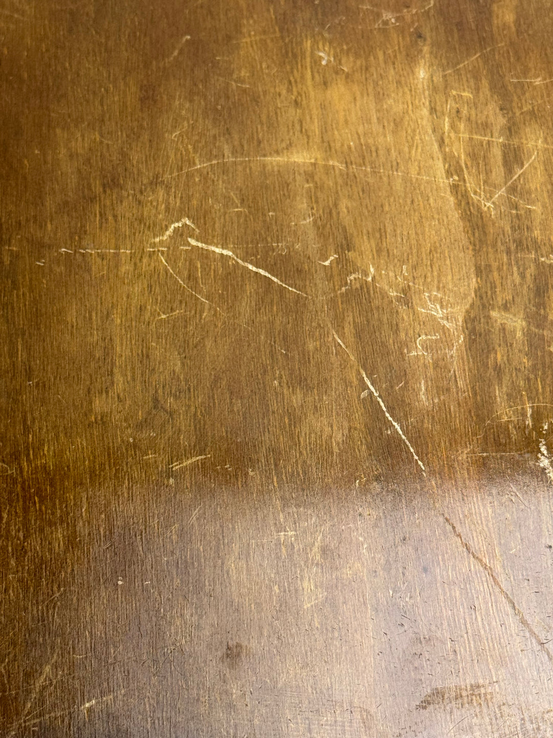Vassoio vintage con specchio a mercurio e bordo in ottone dorato con piedini